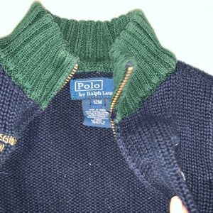 Baby Polo sweater jacket 12M